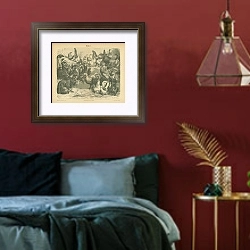 «Huhner» в интерьере красной спальни