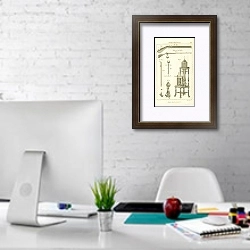 «Pneumatics I» в интерьере офиса в белом цвете