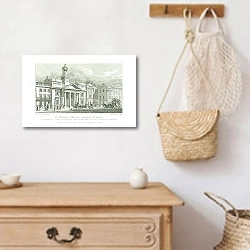 «St. Philips Chapel, Regent Street» в интерьере прихожей с деревянным декором