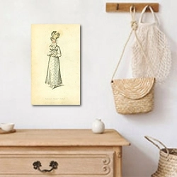 «Brighton Walking Dress» в интерьере прихожей с деревянным декором