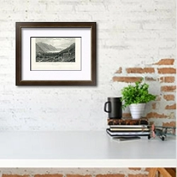 «Tal Y Llyn. Merionethshire» в интерьере с кирпичной стеной