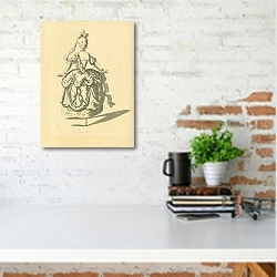 «Женская мода №21 1» в интерьере с кирпичной стеной