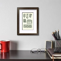 «Телефонные аппараты II» в интерьере кабинета над столом