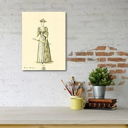 «Женская мода №17 1» в интерьере с кирпичными стенами