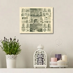 «Iconographic Encyclopedia: горное дело 1» в интерьере комнаты с лавандовыми свечами