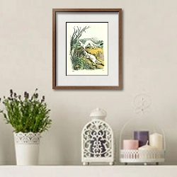 «Животные №2 1» в интерьере комнаты с лавандовыми свечами