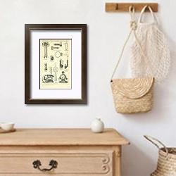 «Telephon und Telephonanlagen» в интерьере прихожей с деревянным декором