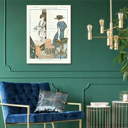 «Le Voyage Au Petit Cours 2» в интерьере изумрудной комнаты