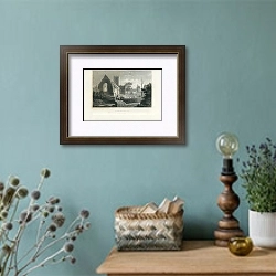 «Llantwit Major. Glamorganshire» в интерьере комнаты со старинной лампой