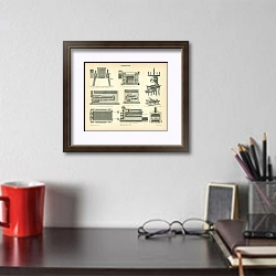 «Хлебопечение» в интерьере кабинета над столом