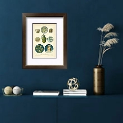 «Fayence» в интерьере синей комнаты