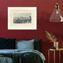 «Athens» в интерьере красной спальни