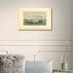 «Rotterdam» в интерьере комнаты с белыми стенами