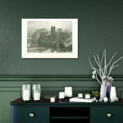 «Tancarville 3» в интерьере зеленой комнаты