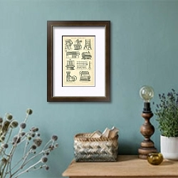 «Tabakfabrikation 1» в интерьере комнаты со старинной лампой