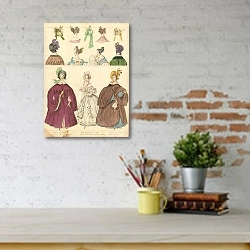 «MODES DE PARIS #2 1» в интерьере с кирпичными стенами