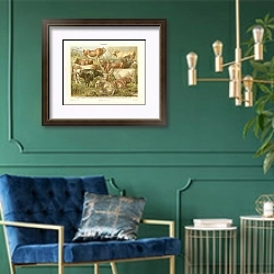 «Rinder» в интерьере изумрудной комнаты