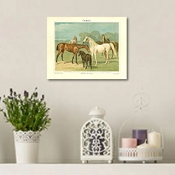 «Pferde I» в интерьере комнаты с лавандовыми свечами