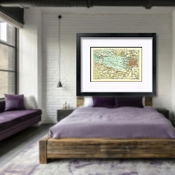 «Карта Санкт-Петербурга и окрестностей 1» в интерьере 