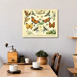 «Zuchwahl I: Nachahmende Zuchtwahl» в интерьере кухни в стиле ретро