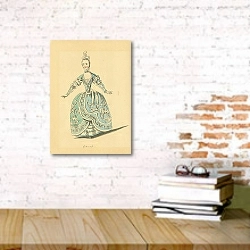 «Женская мода №22 1» в интерьере офиса с кирпичными стенами