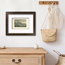 «Grongar Hill, Carmarthenshire» в интерьере прихожей с деревянным декором