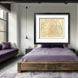 «Карта Вены, конец 19 в. 1» в интерьере 