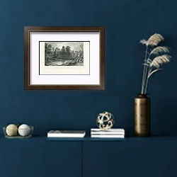 «Aber Edwy, or Abereddow Church» в интерьере синей комнаты