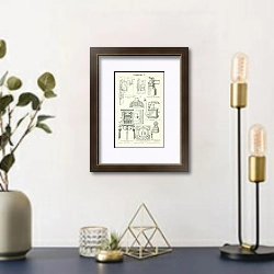 «Телефонные аппараты V» в интерьере комнаты с золотыми деталями