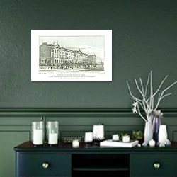 «Hanover Terrace, Regents Park» в интерьере зеленой комнаты