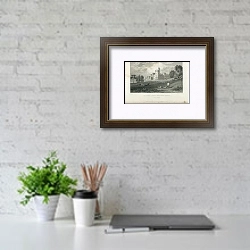 «Cyfartha Castle Merthyr Tydvil. Glamorganshire» в интерьере офиса над столом