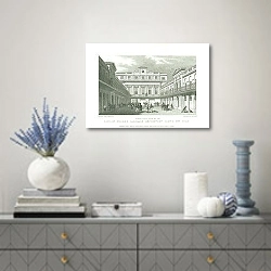 «London Horse & Carriage Repository, Grays Inn Road 1» в интерьере над комодом