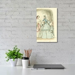 «Женская мода №1» в интерьере офиса над столом