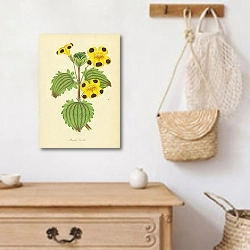 «Mimulus Smithii» в интерьере прихожей с деревянным декором