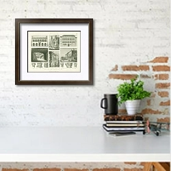 «Архитектура №24» в интерьере с кирпичной стеной