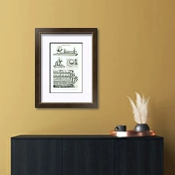 «Reklamebeleuchtung (Рекламное освещение) 1» в интерьере в черно-золотом цвете