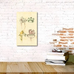 «Head Dresses 1» в интерьере офиса с кирпичными стенами