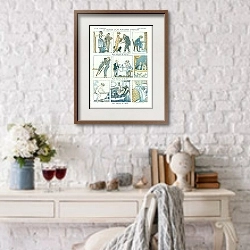 «La Journee D'une Parisienne Syndiquee 1» в интерьере комнаты с белым столом