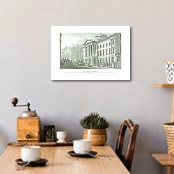 «St.Paul's School» в интерьере кухни в стиле ретро