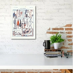 «Le Nu Integral 5» в интерьере с кирпичной стеной