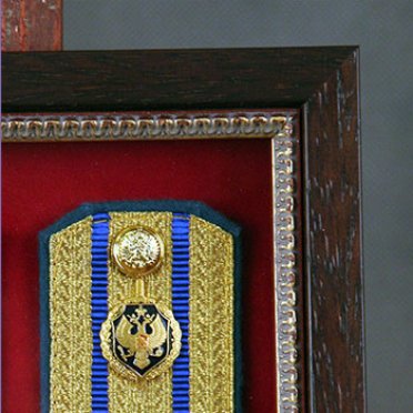 Ордена в багетной раме под стеклом