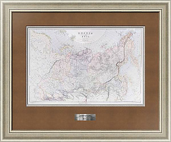 Оригинал географической карты азиатской части России